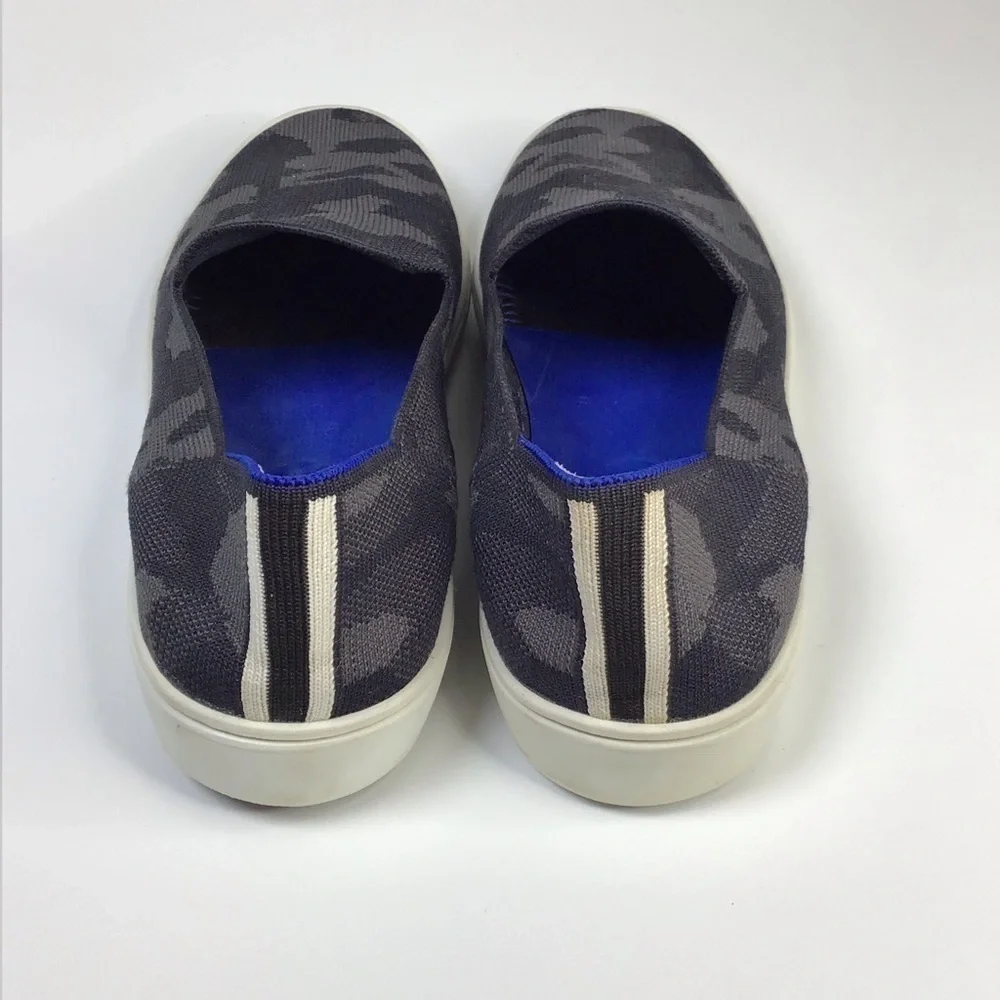 Rothy’s The Original Slip on Sneaker in Grey Camo Size 10.